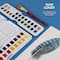 Daler-Rowney® Aquafine 48 Color Half-Pan Watercolor Travel Set with Brush